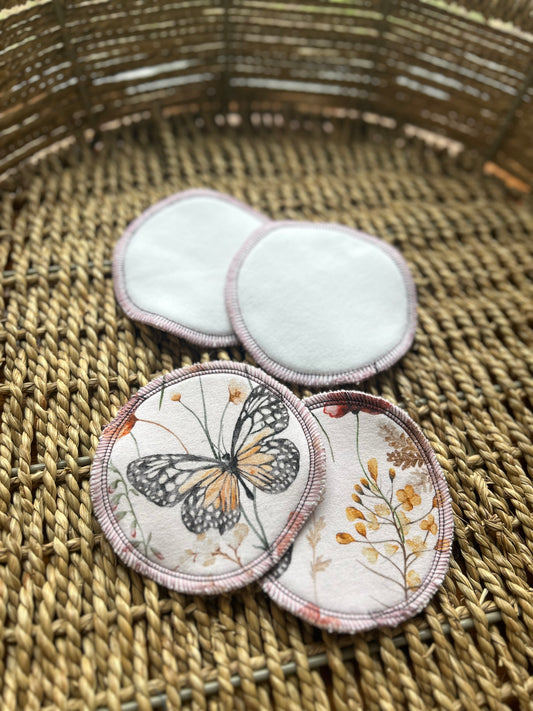 Reusable Organic Cotton FT Nursing Pads - Monarch