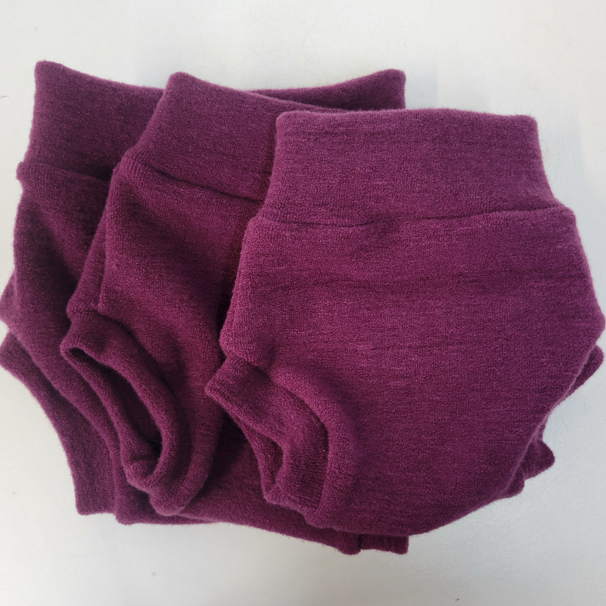 Traditional Diaper Cover - Plum (Brushed Knit)