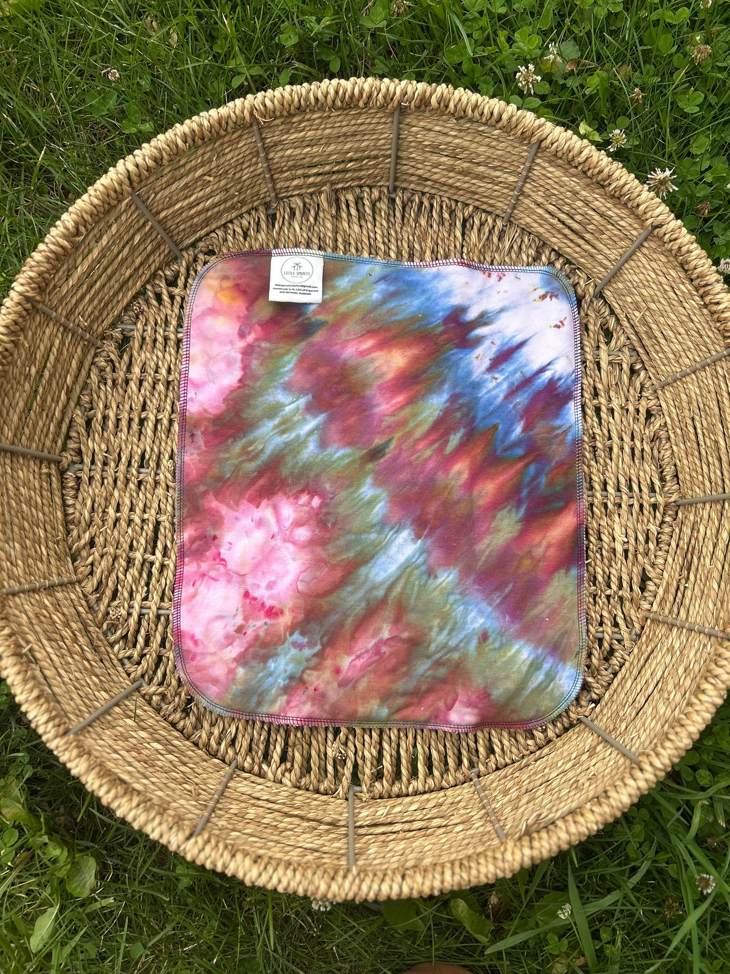 Bamboo Hemp Trifold - Ice Dye #3