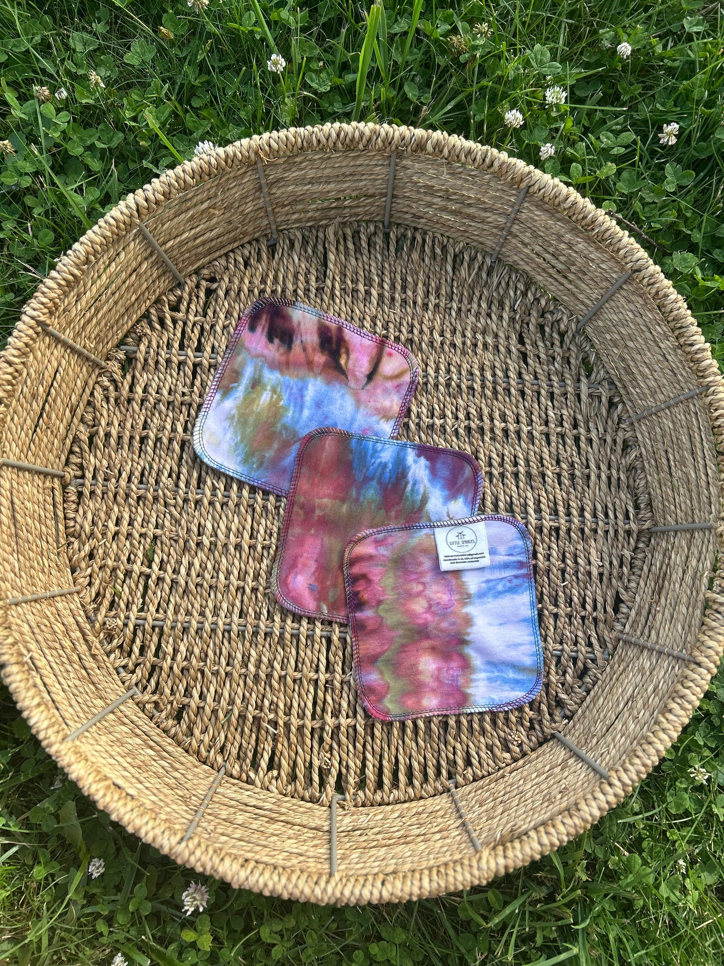 Reusable Cloth Wipes - Ice Dye #2