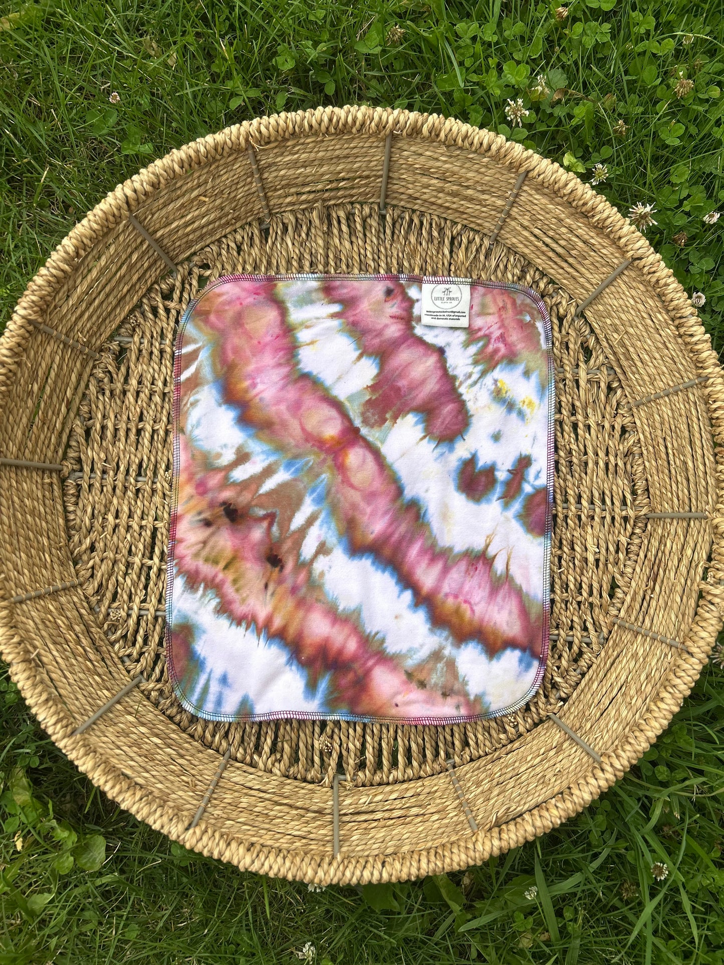 Bamboo Hemp Trifold - Ice Dye #1