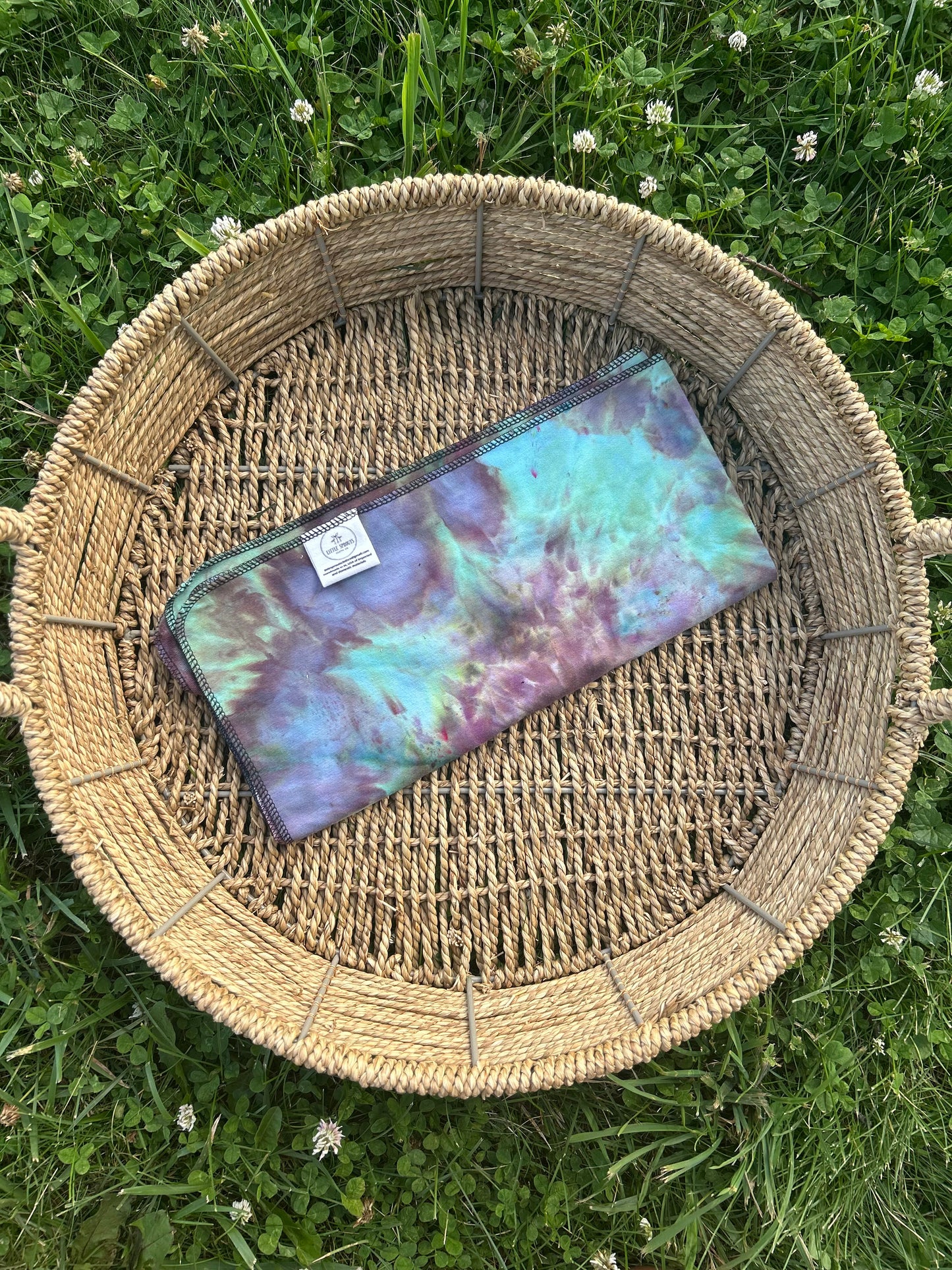 Bamboo FT Stretchy Single Flat - Ice Dye #1
