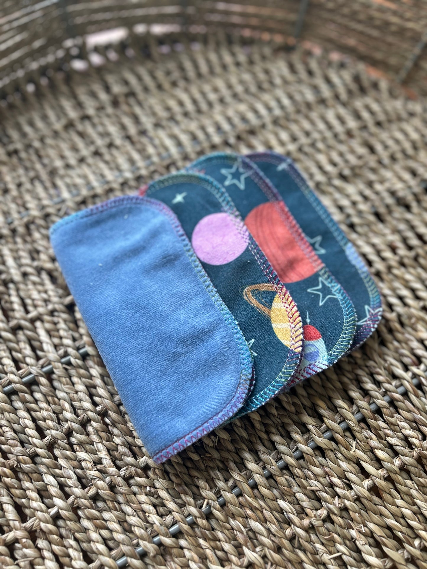 Reusable Cloth Wipes - Blast Off!