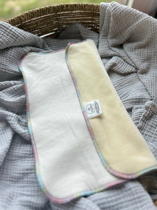 Hemp Cotton Velour Trifold - Natural