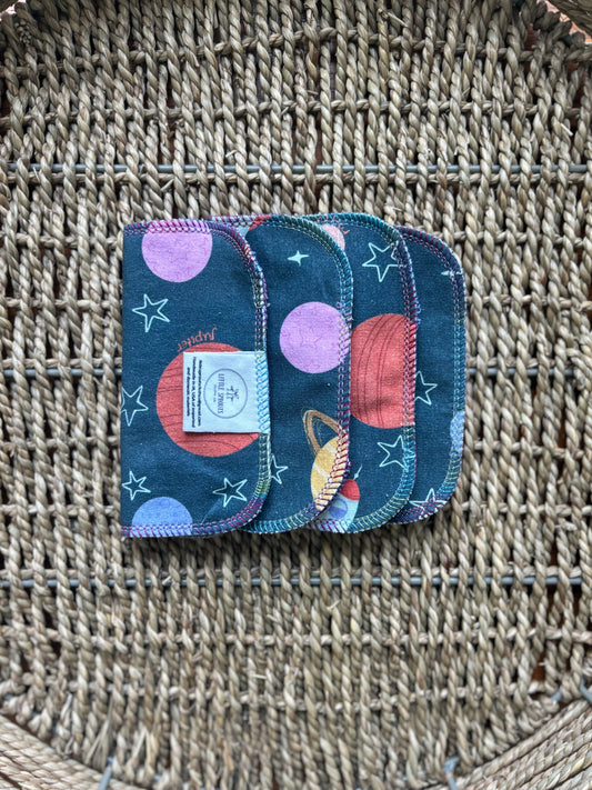 Reusable Cloth Wipes - Blast Off!
