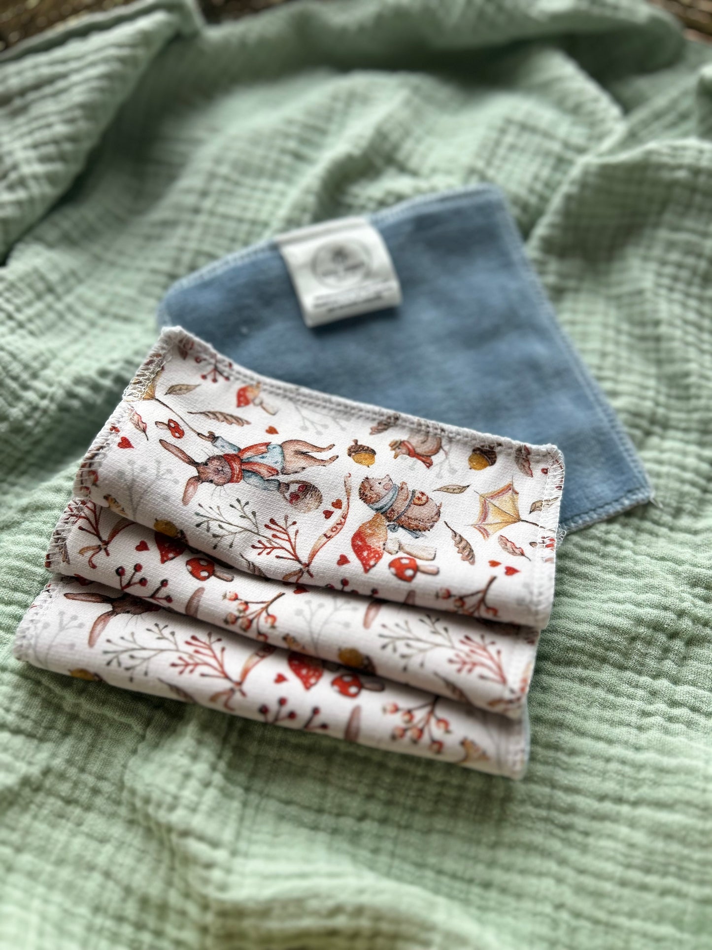 Reusable Cloth Wipes - Windy Day