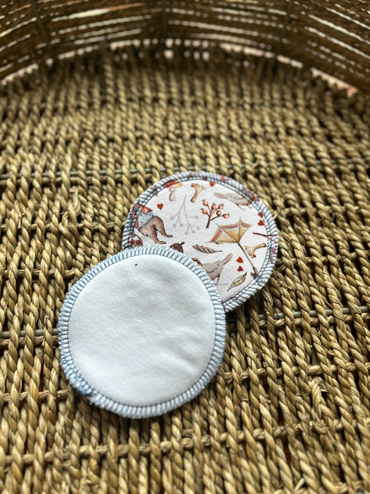 Reusable Bamboo FT Nursing Pads - Windy Day *Seconds*