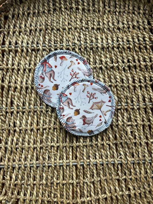 Reusable Bamboo FT Nursing Pads - Windy Day *Seconds*