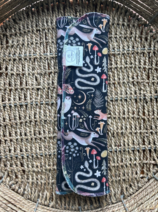 Hemp Cotton Velour Trifold - Fairy Forest