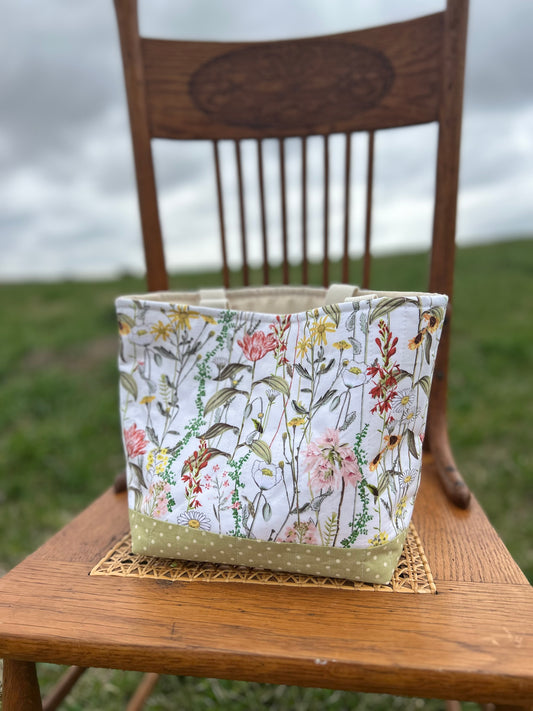 Honey & Heather Quilted Cotton Bag (RTS)