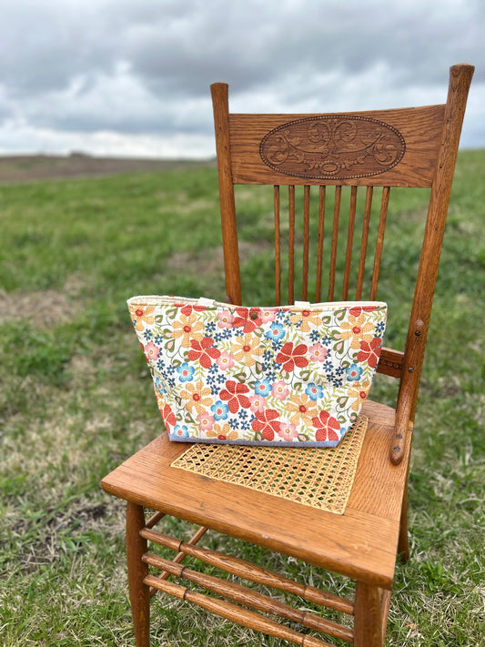 Penny's Petals Quilted Cotton Tote
